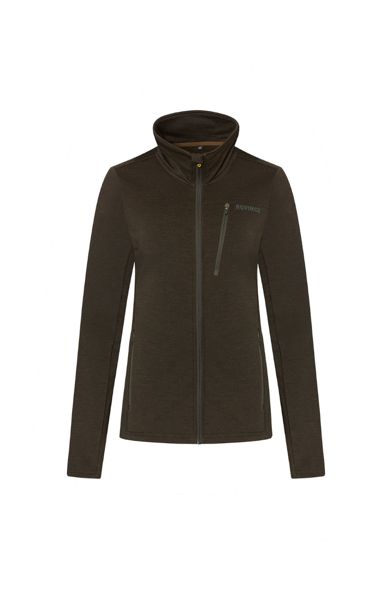 Afbeelding laden in Galerijviewer, Rovince Fleece Jacket Flexline Woman, olive green