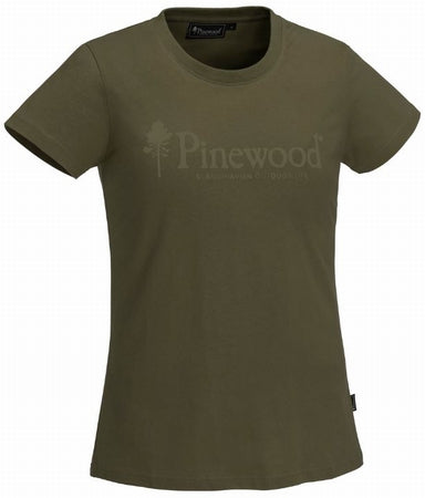 Pinewood Outdoor Life T-Shirt H. Olive Dames - Het Brabants Jachthuis