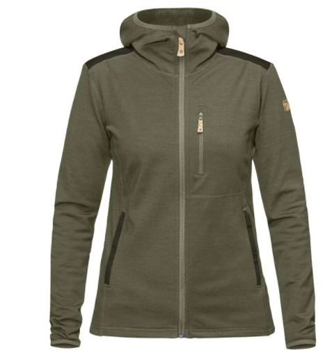 Afbeelding laden in Galerijviewer, Fjällräven Keb Fleece Hoodie W Laurel Green/Deep Forest - Het Brabants Jachthuis