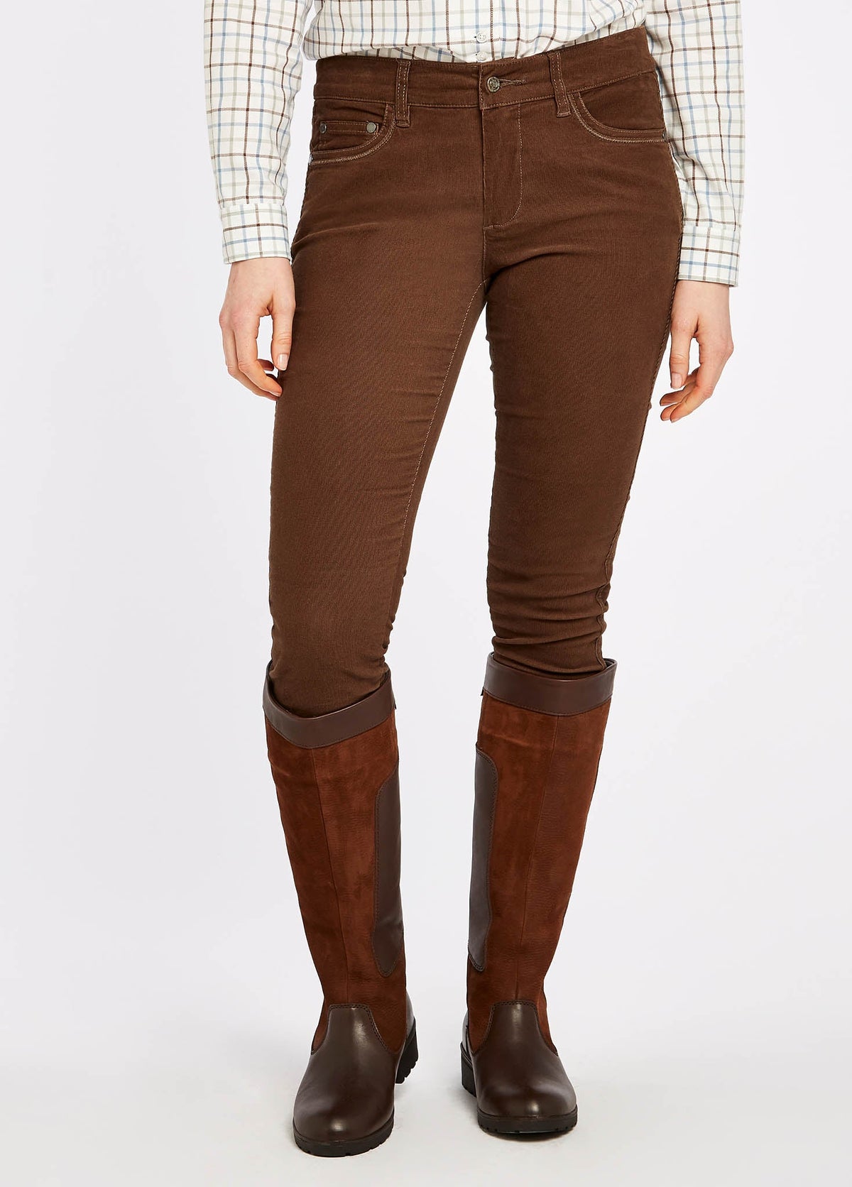 Dubarry Honeysuckle Corduroy Broek, mocha