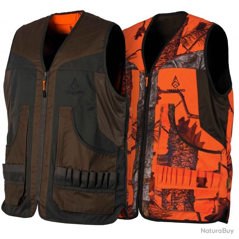 Treeland omkeerbaar signaalvest Orange Blase / Groen
