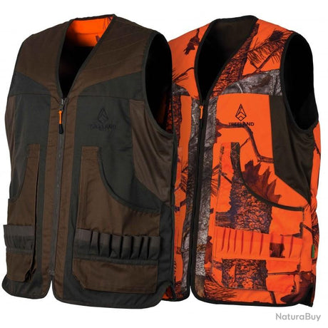 Treeland omkeerbaar signaalvest Orange Blase / Groen
