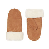 MJM Mitten Rie Sheepskin, dames wanten, cognac