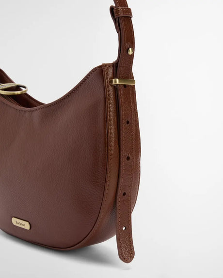 Barbour Sorrel Leather Sling Bag, brown