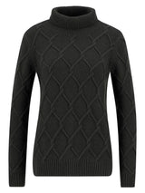 Barbour Burne Roll Neck Knitted Jumper, olive