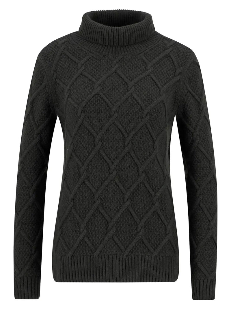 Afbeelding laden in Galerijviewer, Barbour Burne Roll Neck Knitted Jumper, olive
