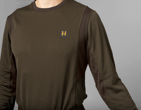 Härkila Forest Hunter L/S T-Shirt, hunting green/shadow brown