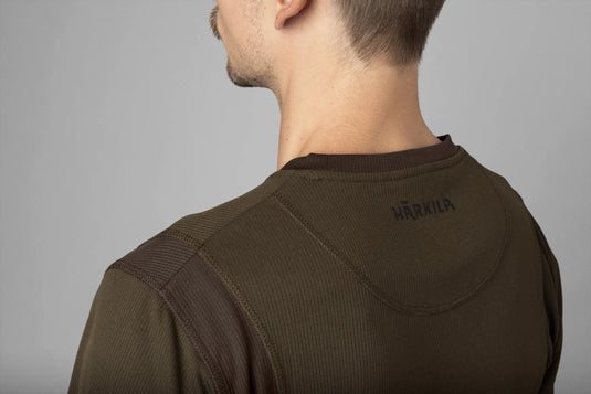 Härkila Forest Hunter L/S T-Shirt, hunting green/shadow brown