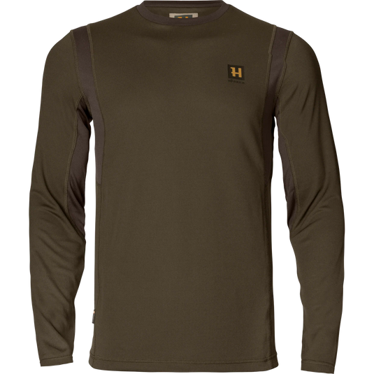 Härkila Forest Hunter L/S T-Shirt, hunting green/shadow brown