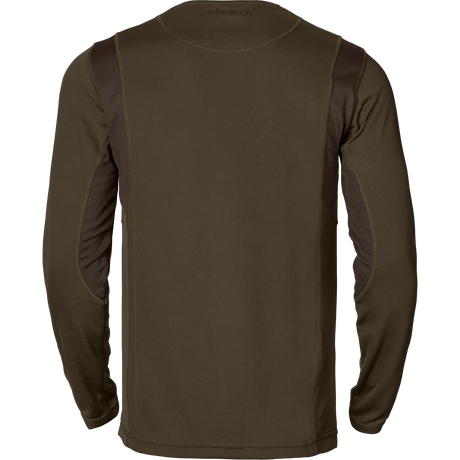 Härkila Forest Hunter L/S T-Shirt, hunting green/shadow brown