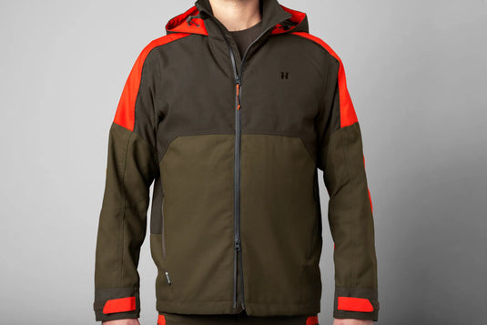 Härkila Pro Hunter Dog Keeper GTX Jacket, willow green/orange