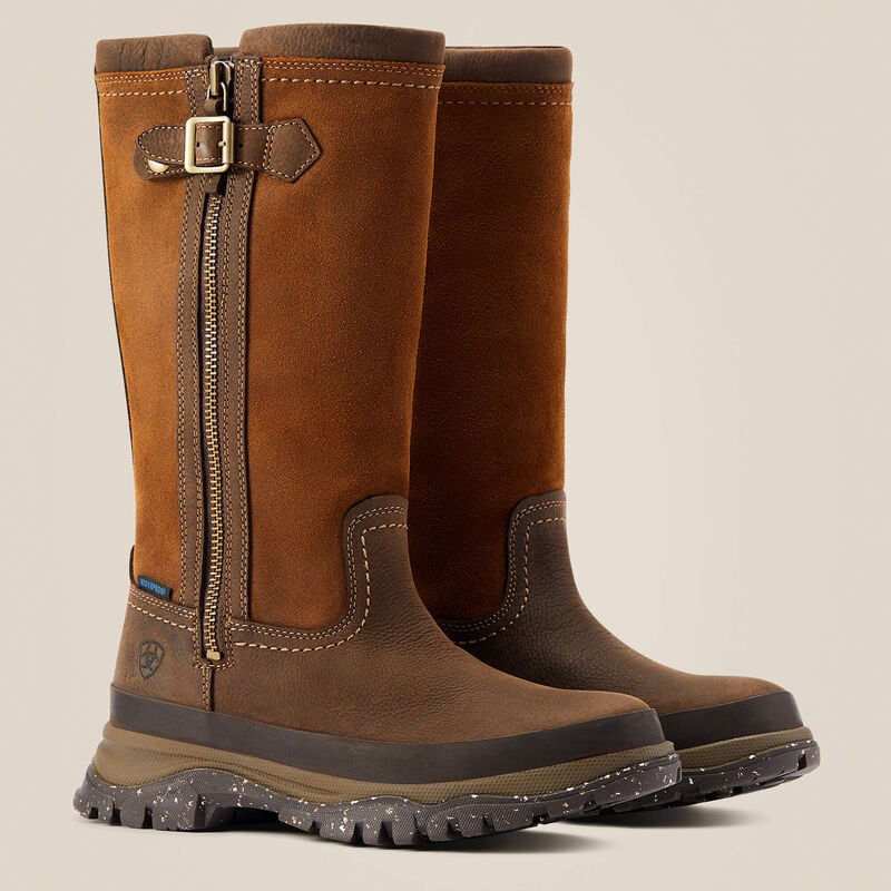 Ariat Moresby Zip H2O, waterdichte dameslaars, java