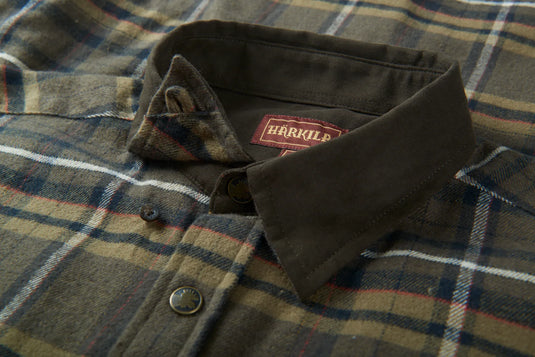 Härkila Pajala Shirt, willow green check