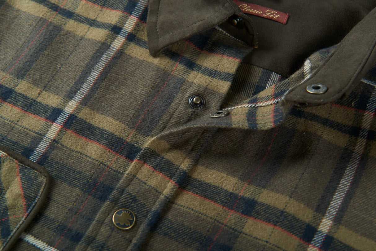 Härkila Pajala Shirt, willow green check