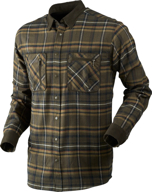 Härkila Pajala Shirt, willow green check
