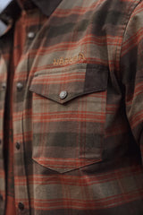 Härkila Aivak L/S Shirt, autumn orange check