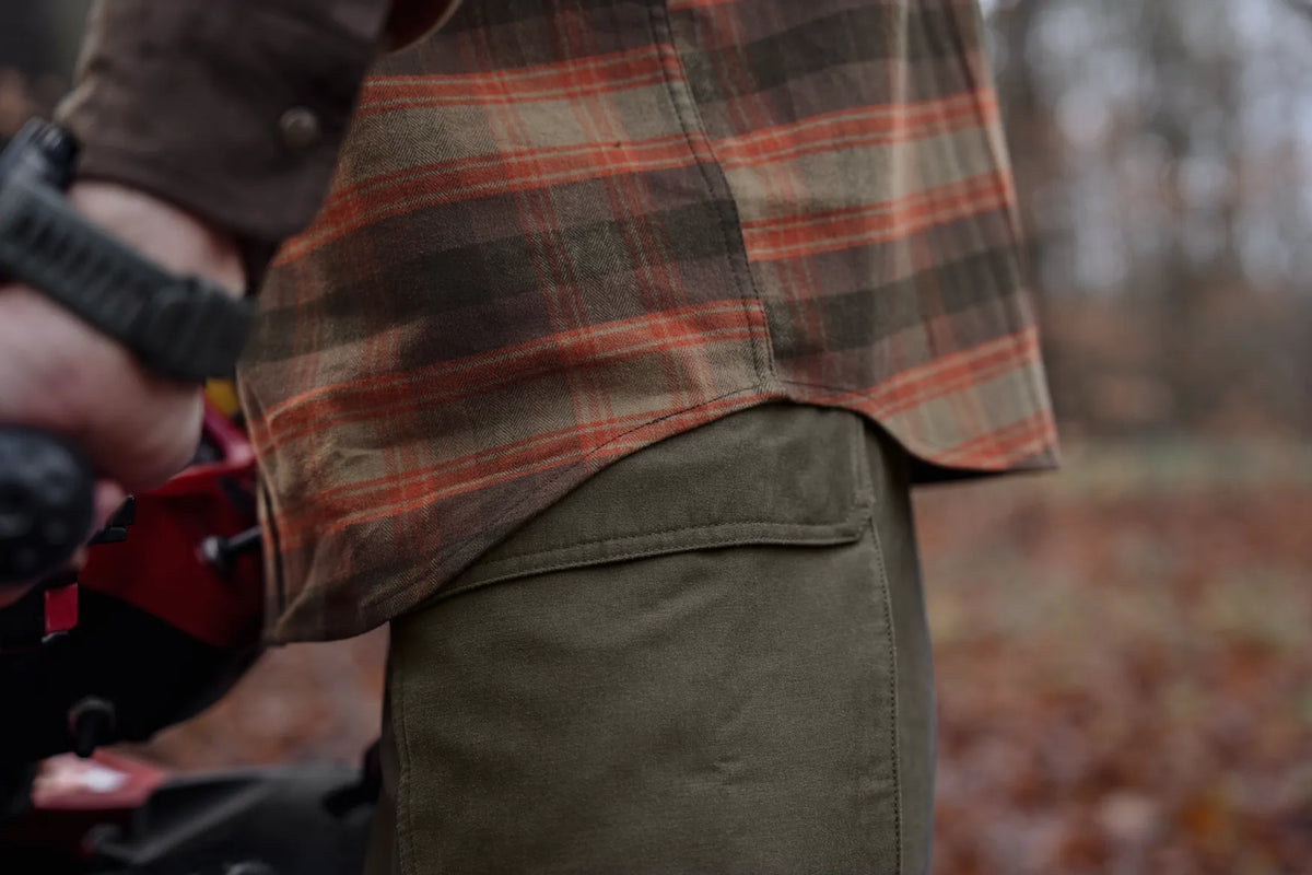 Härkila Aivak L/S Shirt, autumn orange check
