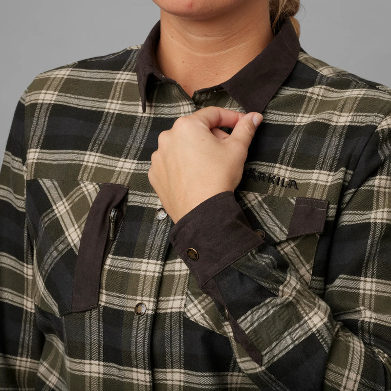 Afbeelding laden in Galerijviewer, Härkila Aivak L/S Shirt Women, olive
