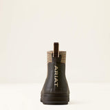 Ariat Kelmarsh Shortie, rubberen laars, chocolate/tan twill