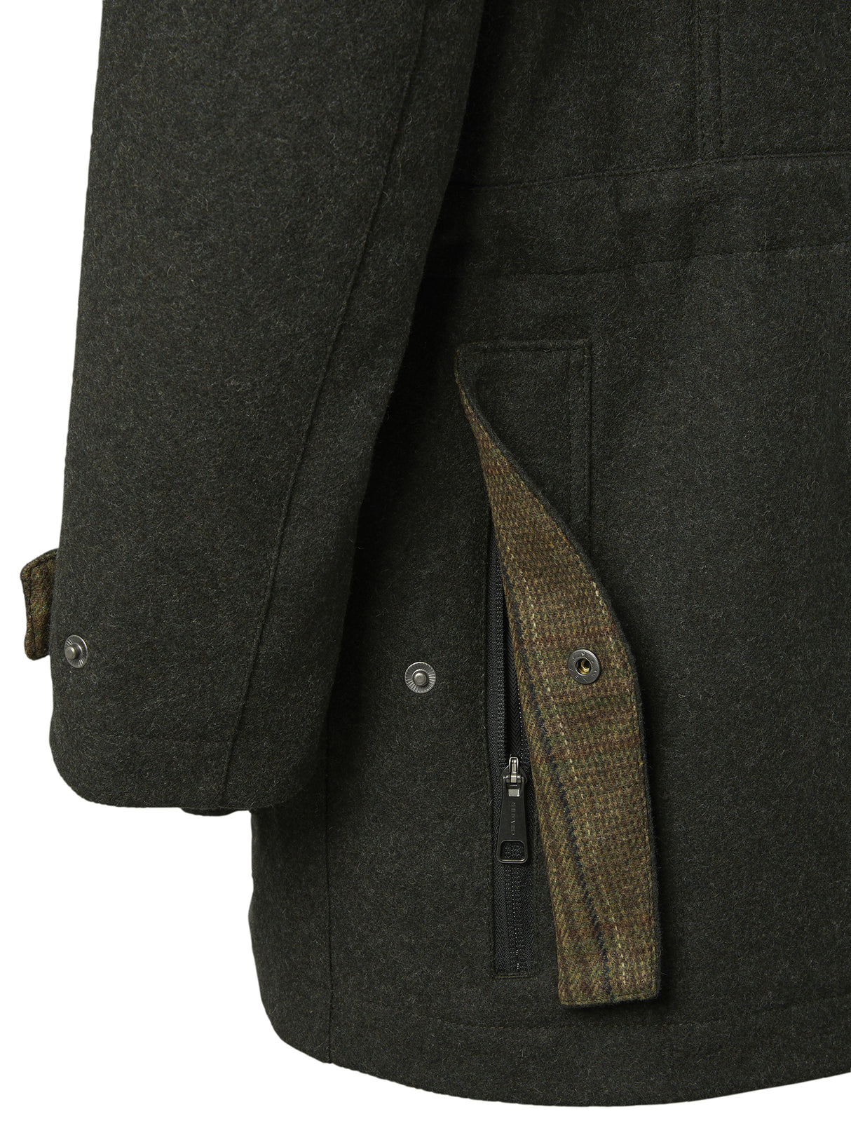 Chevalier Burley Chevalite Wool Coat, dark green