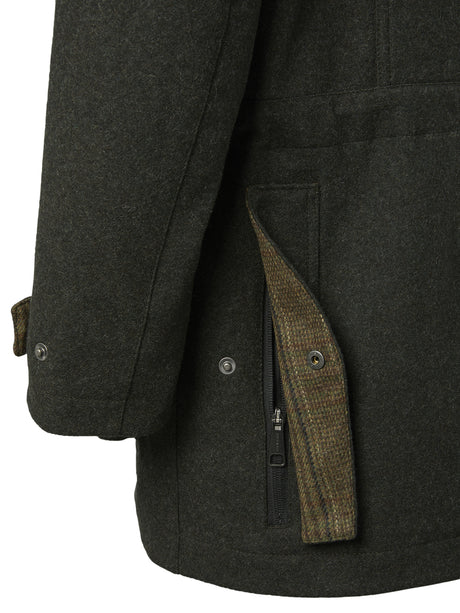 Chevalier Burley Chevalite Wool Coat, dark green