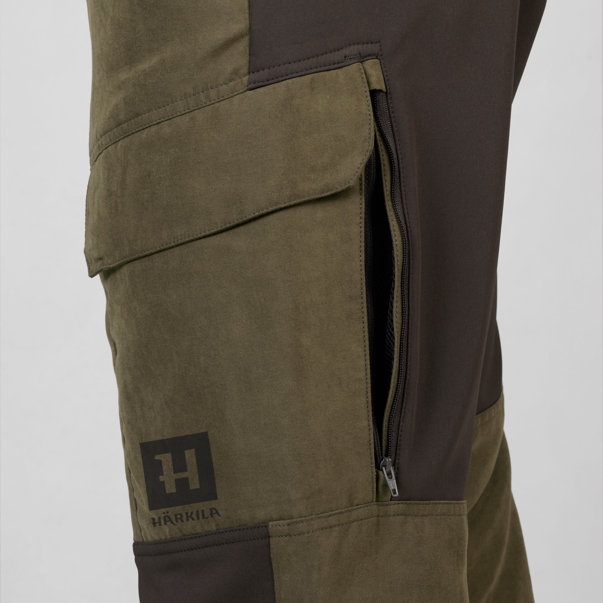 Härkila Scandinavian Trousers, willow green/deep brown