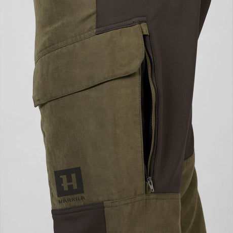 Härkila Scandinavian Trousers, willow green/deep brown