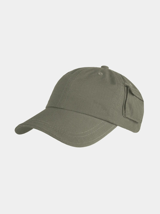 Hatland Evan Utility, baseball-cap met ribstop-patroon, olive