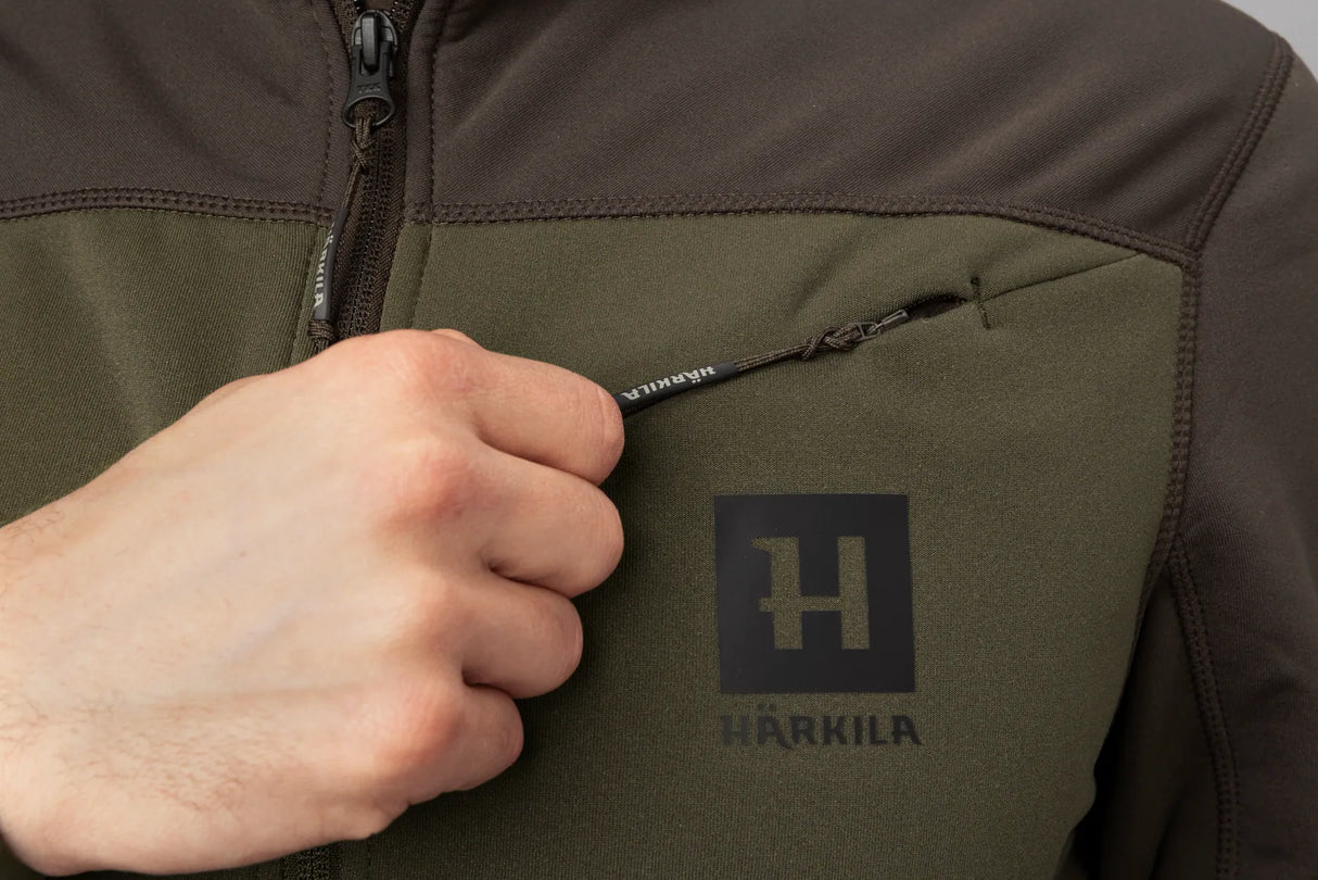 Härkila Olaf Fleece Jacket, willow green/shadow grey
