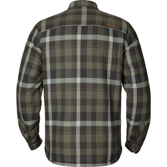 Härkila Asmund Insulated Wool Shirt, willow green/phantom