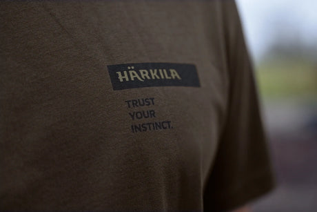 Härkila Logo Band S/S T-Shirt, shadow brown/tarmac