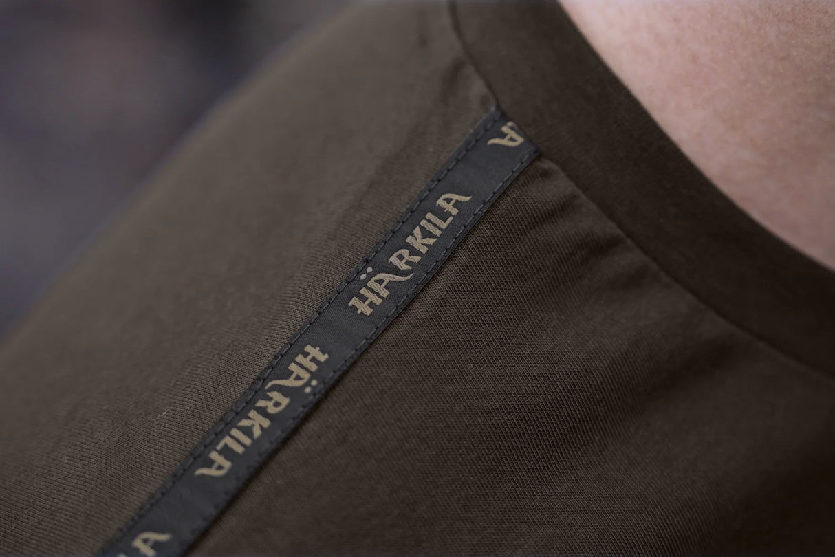Härkila Logo Band S/S T-Shirt, shadow brown/tarmac