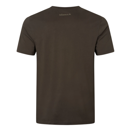 Härkila Logo Band S/S T-Shirt, shadow brown/tarmac