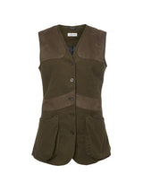 Chevalier Elemore Moleskin Shooting Vest Women, forest green