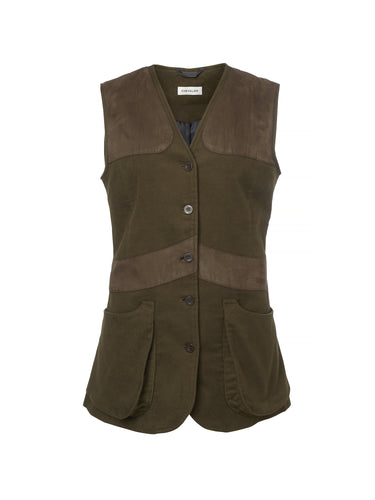 Chevalier Elemore Moleskin Shooting Vest Women, forest green