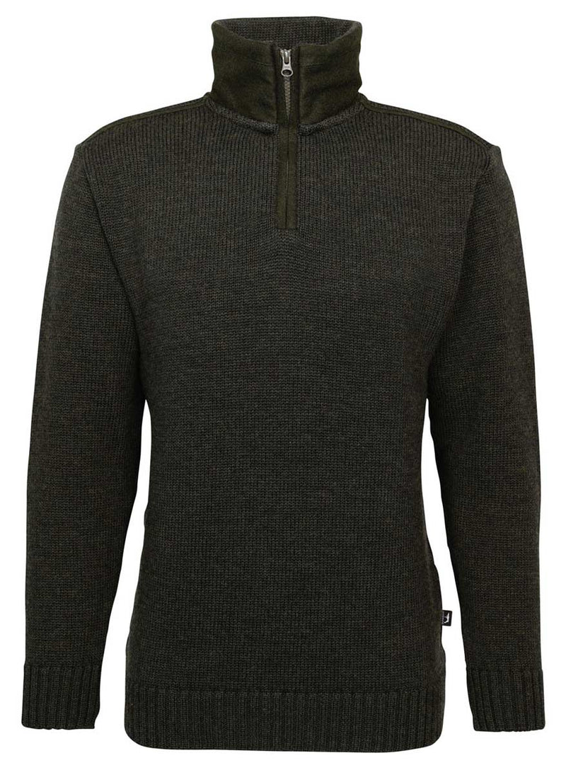 Afbeelding laden in Galerijviewer, Jagdhund heren trui met kwart rits, groen
