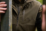 Härkila Fjell Fleece Waistcoat, hunting green/willow green