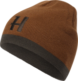 Härkila Reversible Beanie, shadow brown/rustique clay
