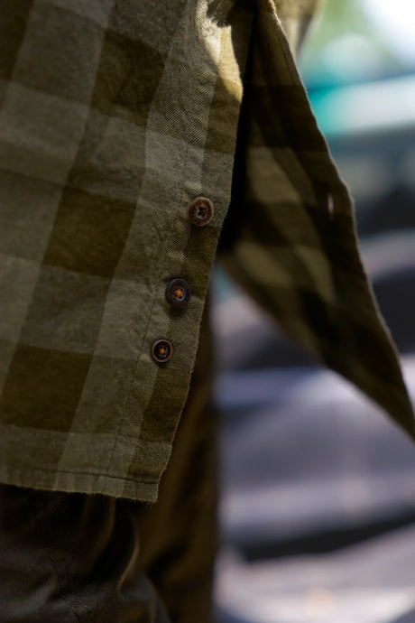 Härkila Scandinavian L/S Shirt, dark olive check