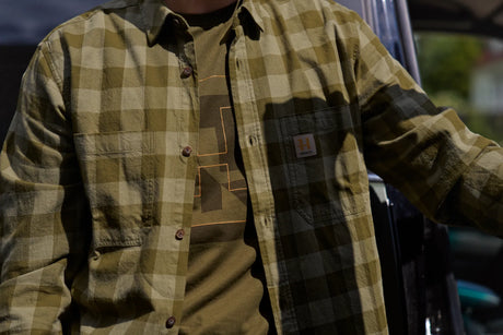 Härkila Scandinavian L/S Shirt, dark olive check
