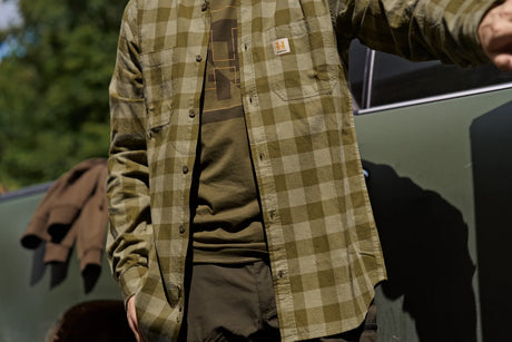 Härkila Scandinavian L/S Shirt, dark olive check