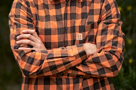 Härkila Scandinavian L/S Shirt, mandarin check