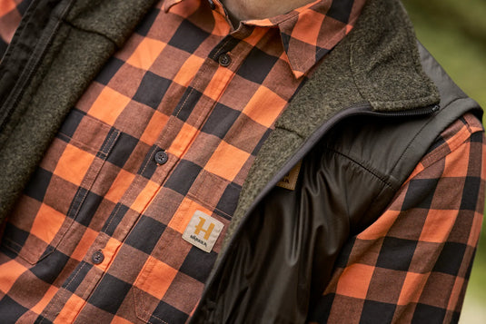 Härkila Scandinavian L/S Shirt, mandarin check