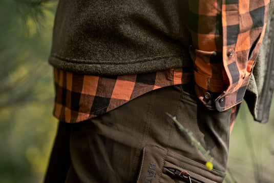 Härkila Scandinavian L/S Shirt, mandarin check