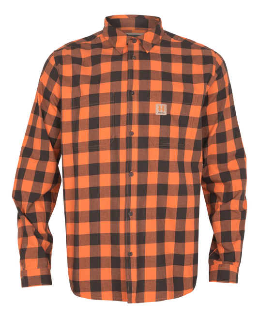 Härkila Scandinavian L/S Shirt, mandarin check
