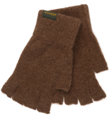 Härkila Alpacka Half Finger Gloves, pinecone brown