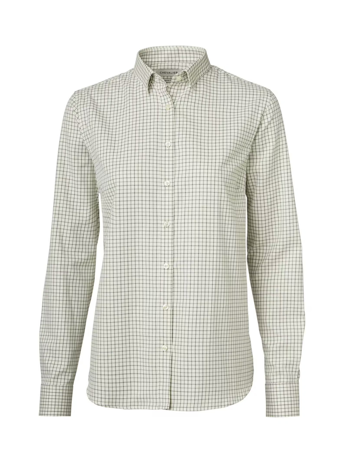 Chevalier Chorley Shooting Fit Shirt Women, thyme green tattersall
