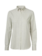 Chevalier Chorley Shooting Fit Shirt Women, thyme green tattersall