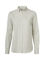 Chevalier Chorley Shooting Fit Shirt Women, thyme green tattersall