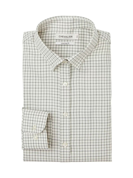 Chevalier Chorley Shooting Fit Shirt Women, thyme green tattersall